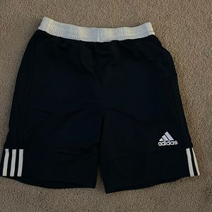 Adidas size L, navy and white shorts